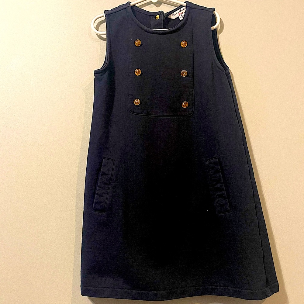 Posh and Classic Navy Girls Brooks Brothers Dress! Size M.